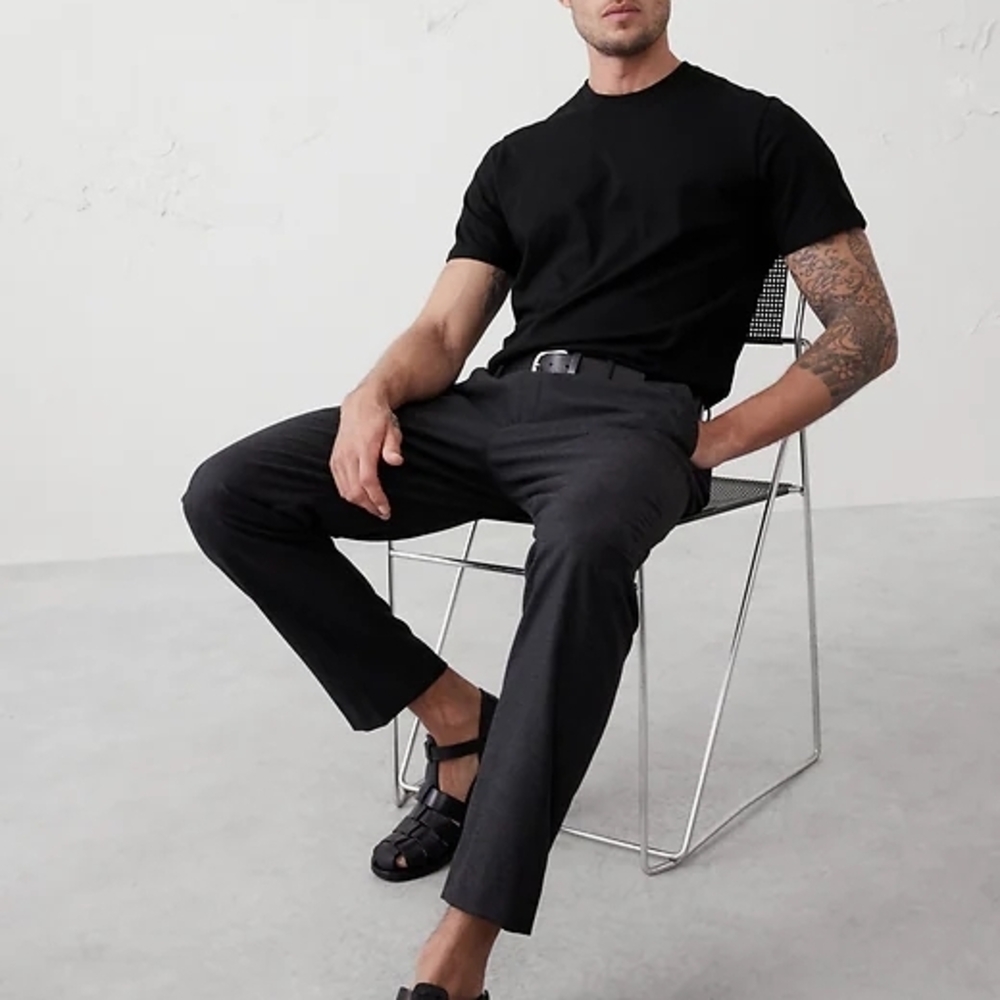 Banana Republic Black Premium Wash Tee